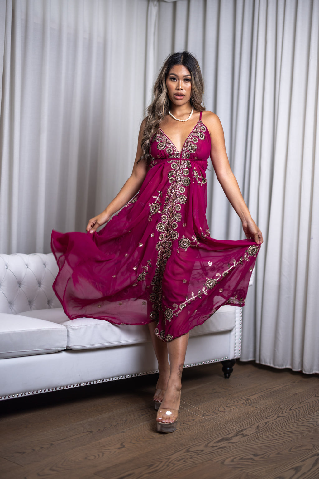 Violet Jewel Magic Dress
