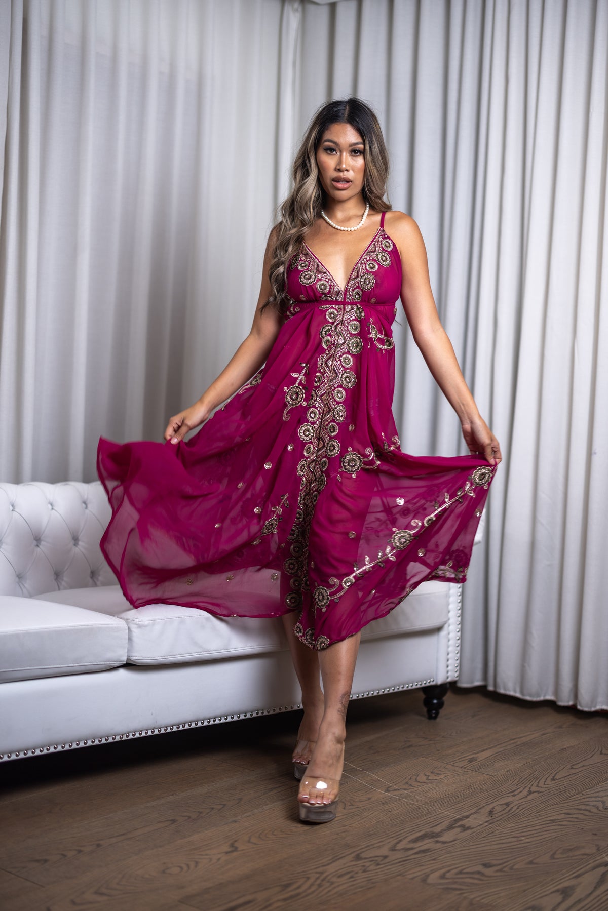 Violet Jewel Magic Dress