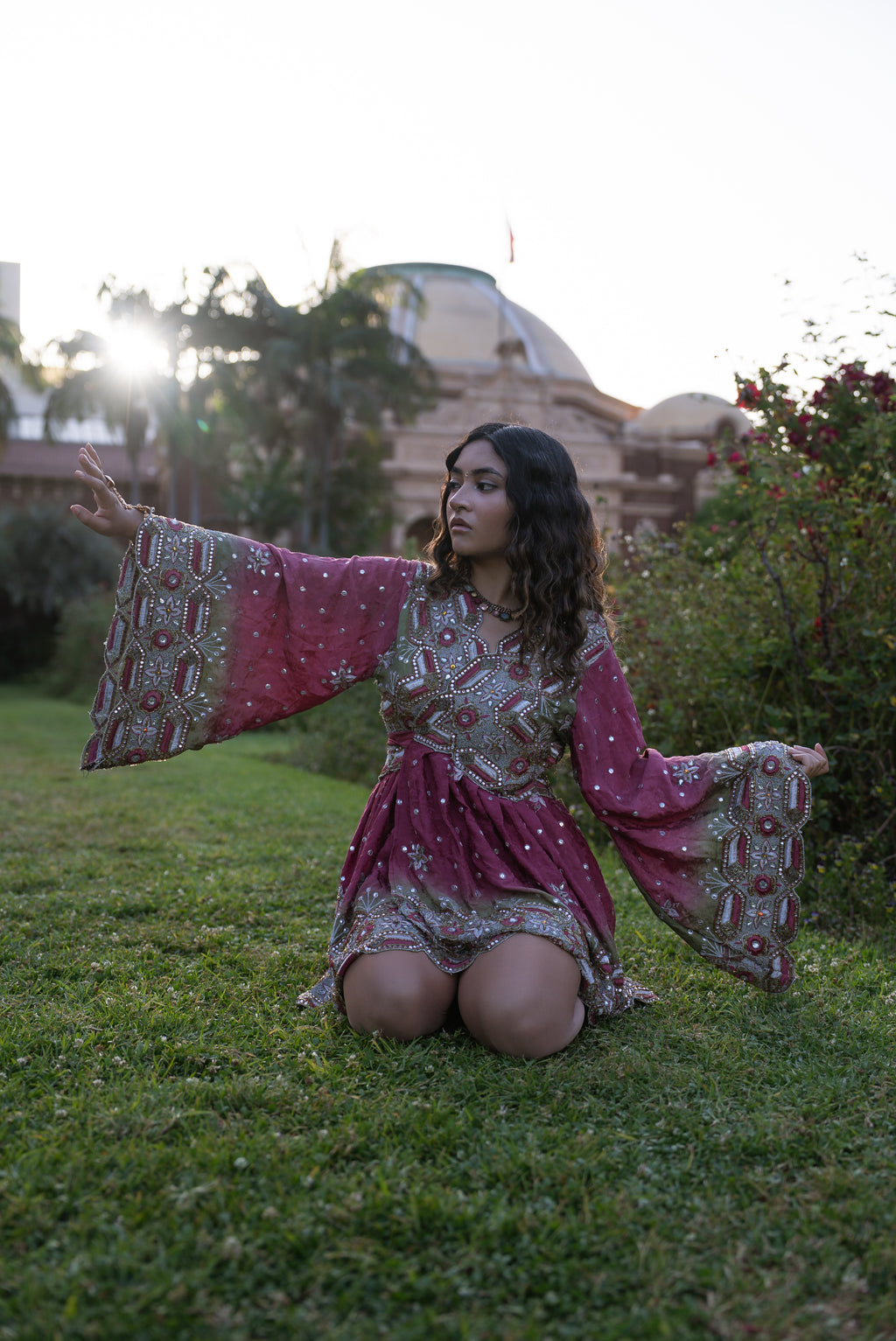 Rose Kulfi Babydoll Dress