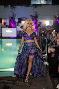 Purple Kaleidoscope Bollywood Set