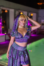 Load image into Gallery viewer, Purple Kaleidoscope Bollywood Set

