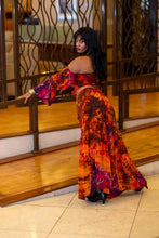 Load image into Gallery viewer, Passionfruit Fire Sharara Pants Set
