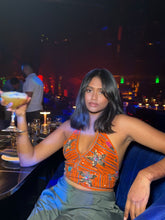 Load image into Gallery viewer, Tangerine Dreams Halter Top
