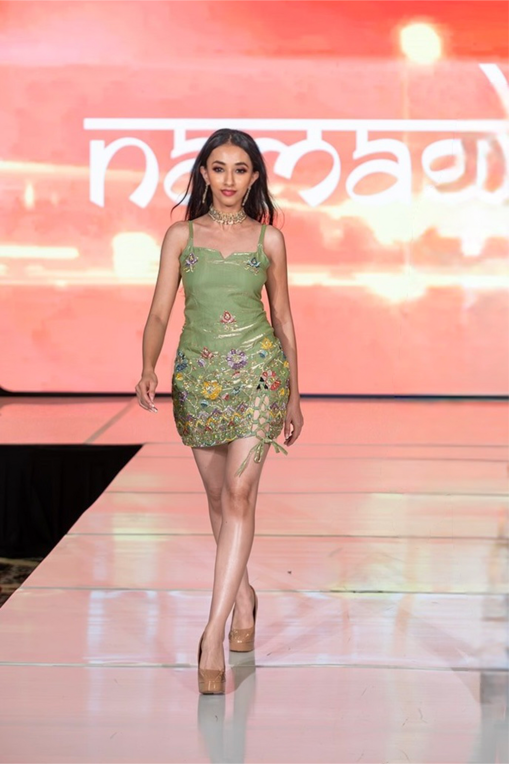 Sage Princess Mini Dress
