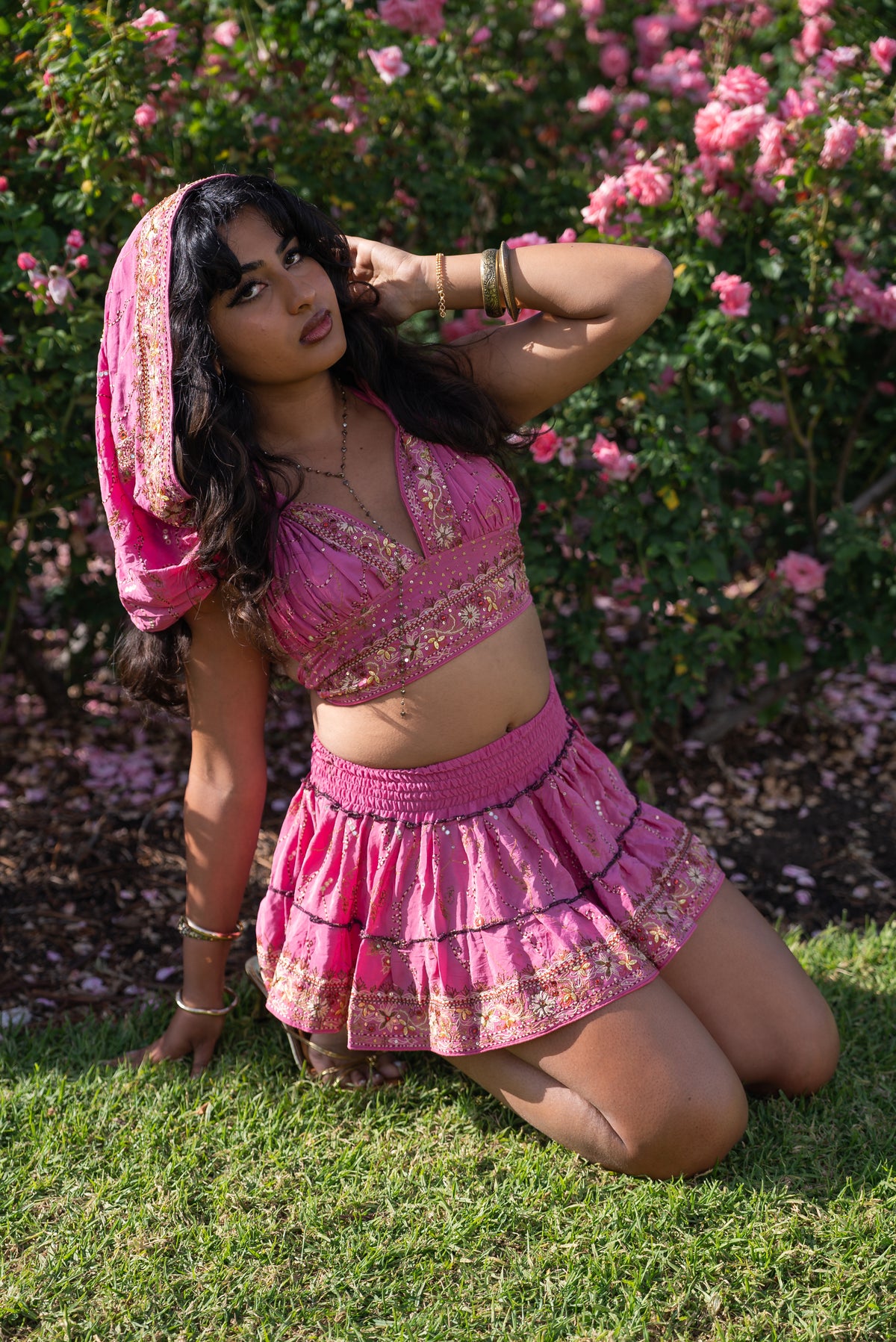 Bohemian Aurora Mini Gehr Skirt Set