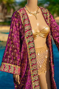 Amethyst Excellence Velvet Kimono