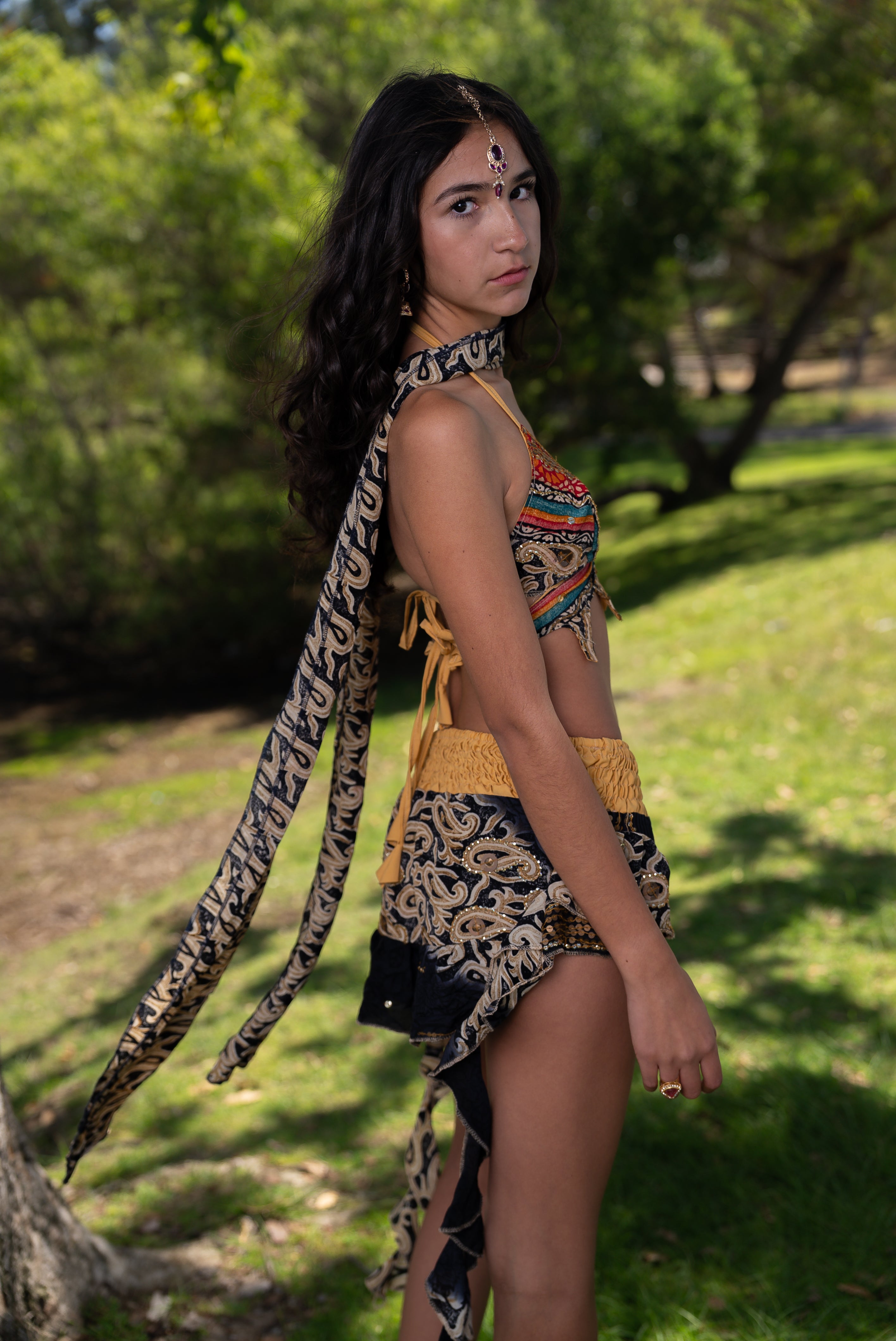 Bohemian rainbow Shakti set