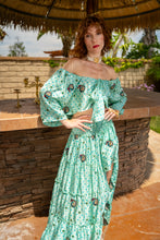Load image into Gallery viewer, Baby Blue Bandhani Bollywood Set
