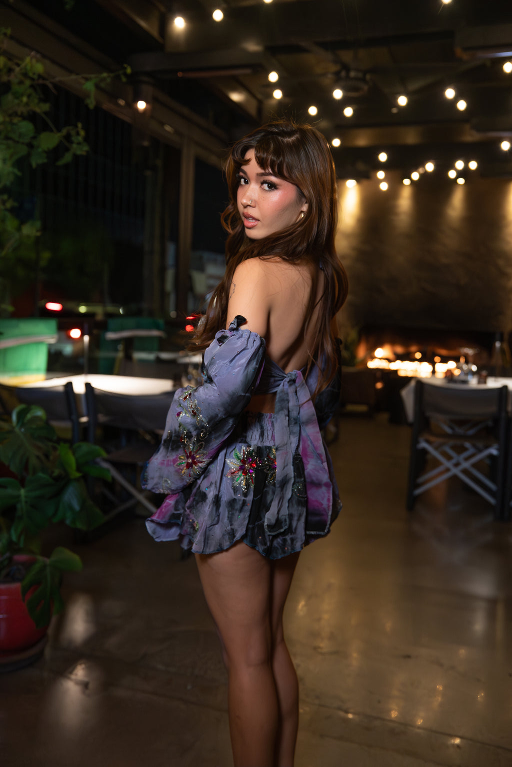 Cosmic Princess Lotus Mini Skirt Set