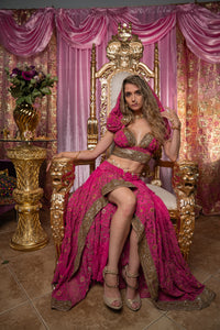 Pink Lotus Bollywood Set