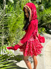 Load image into Gallery viewer, bohemian rani hoodie wrap top
