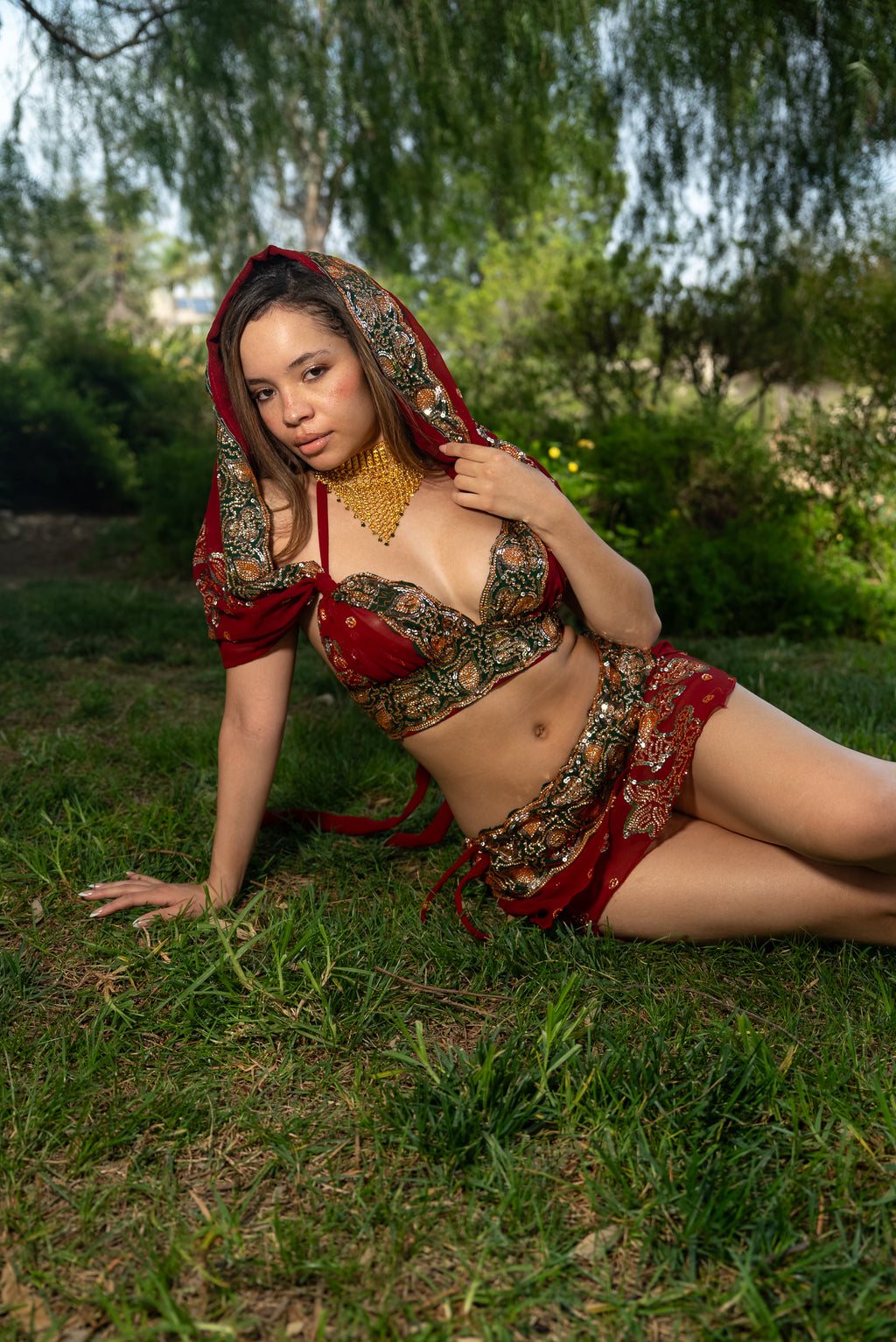 Midnight maroon fairy set