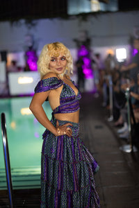 Purple Kaleidoscope Bollywood Set