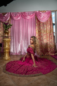 Pink Lotus Bollywood Set