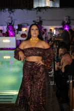 Load image into Gallery viewer, Midnight Paisley Sharara Pants Set
