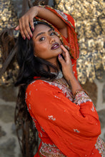 Load image into Gallery viewer, Fire Diamonds Anarkali Jacket Dress

