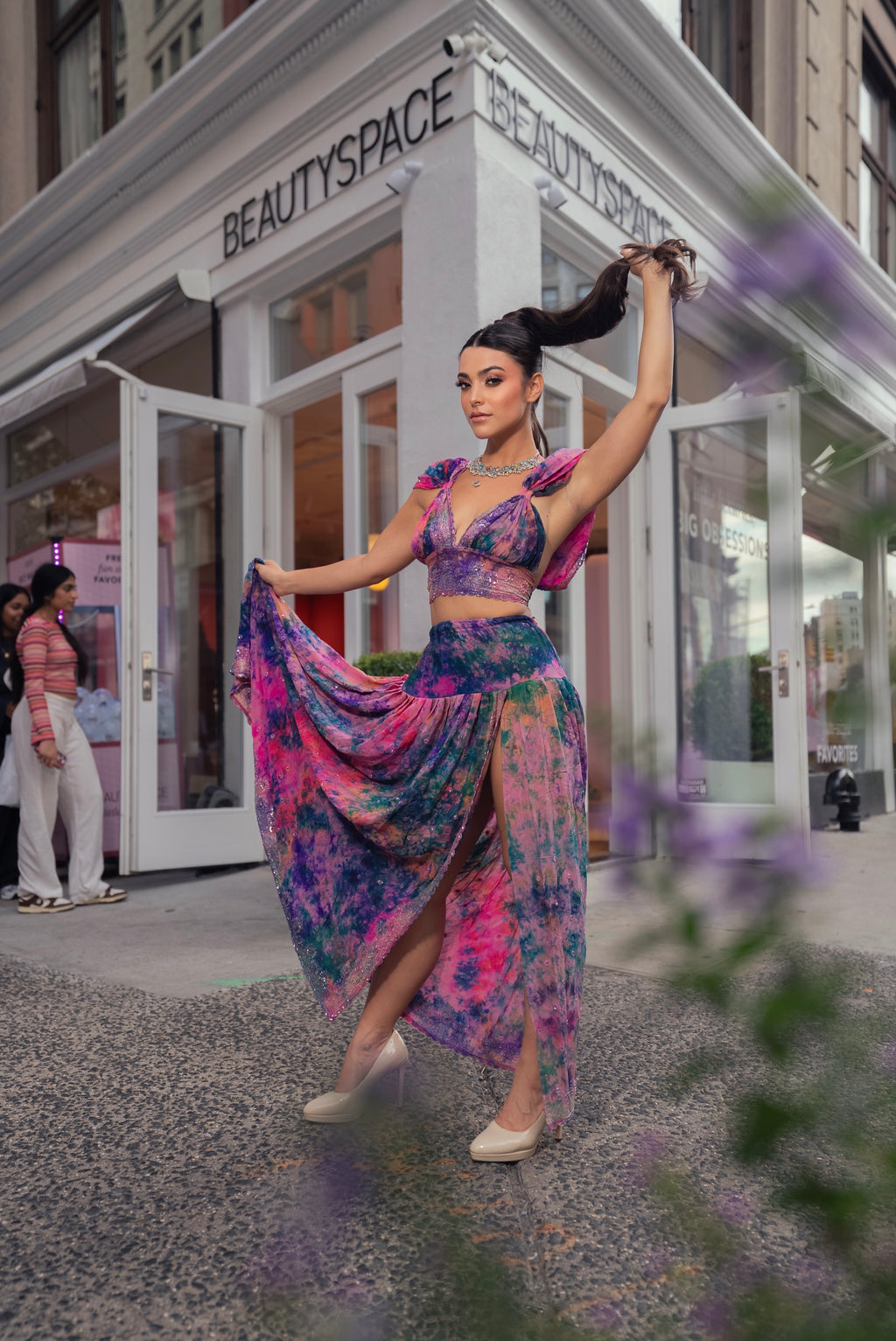 Violet Moonflower Goddess Set