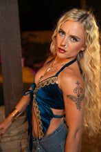 Load image into Gallery viewer, Midnight Blue Pixie Top
