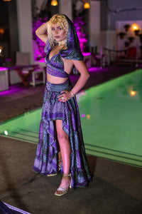 Purple Kaleidoscope Bollywood Set