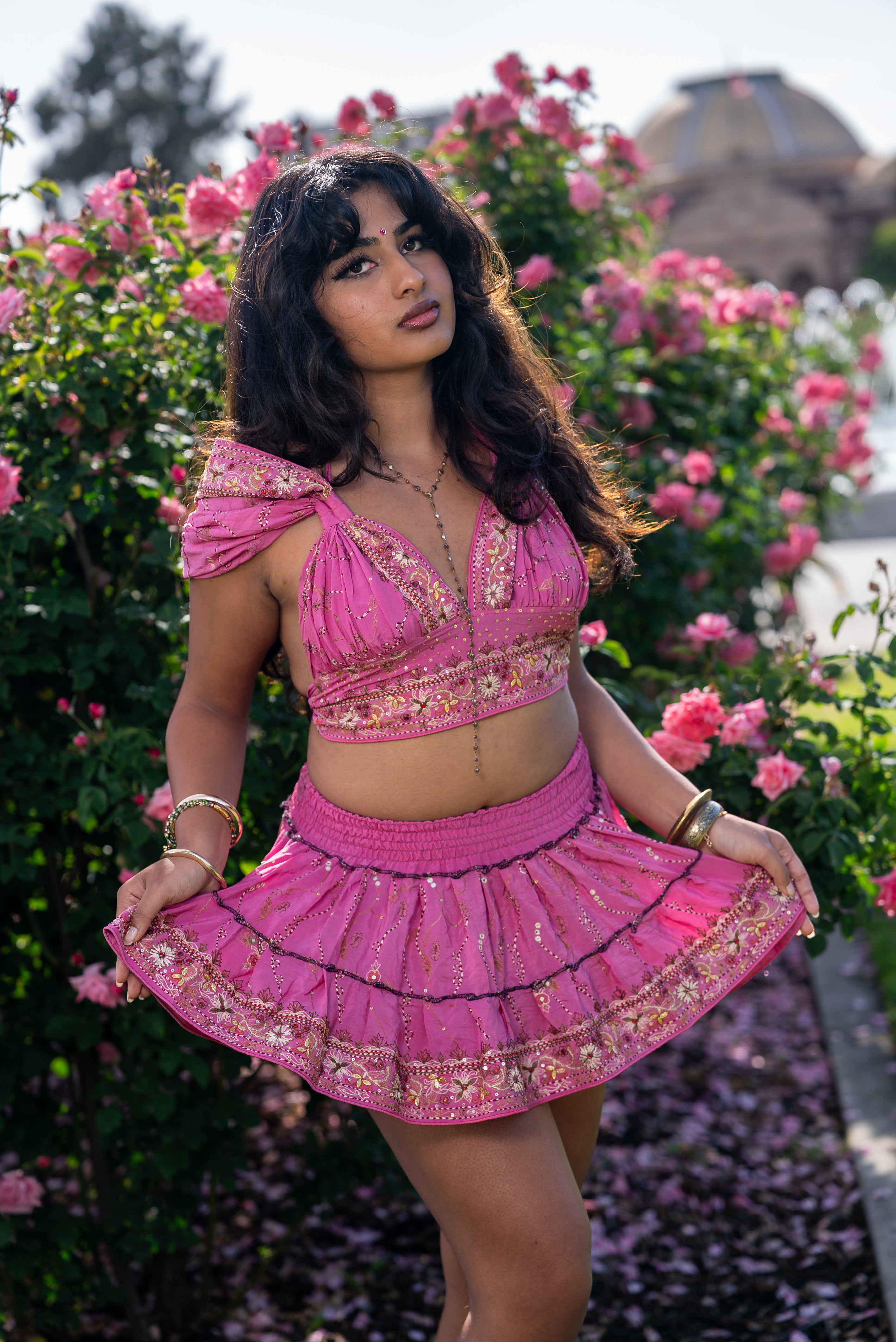 Bohemian Aurora Mini Gehr Skirt Set
