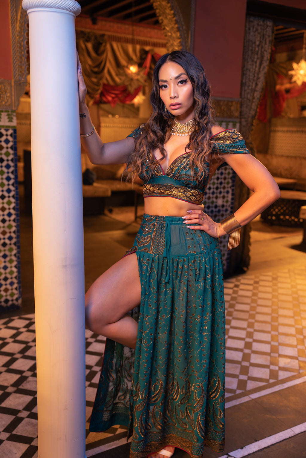 Teal Temple Goddess Set