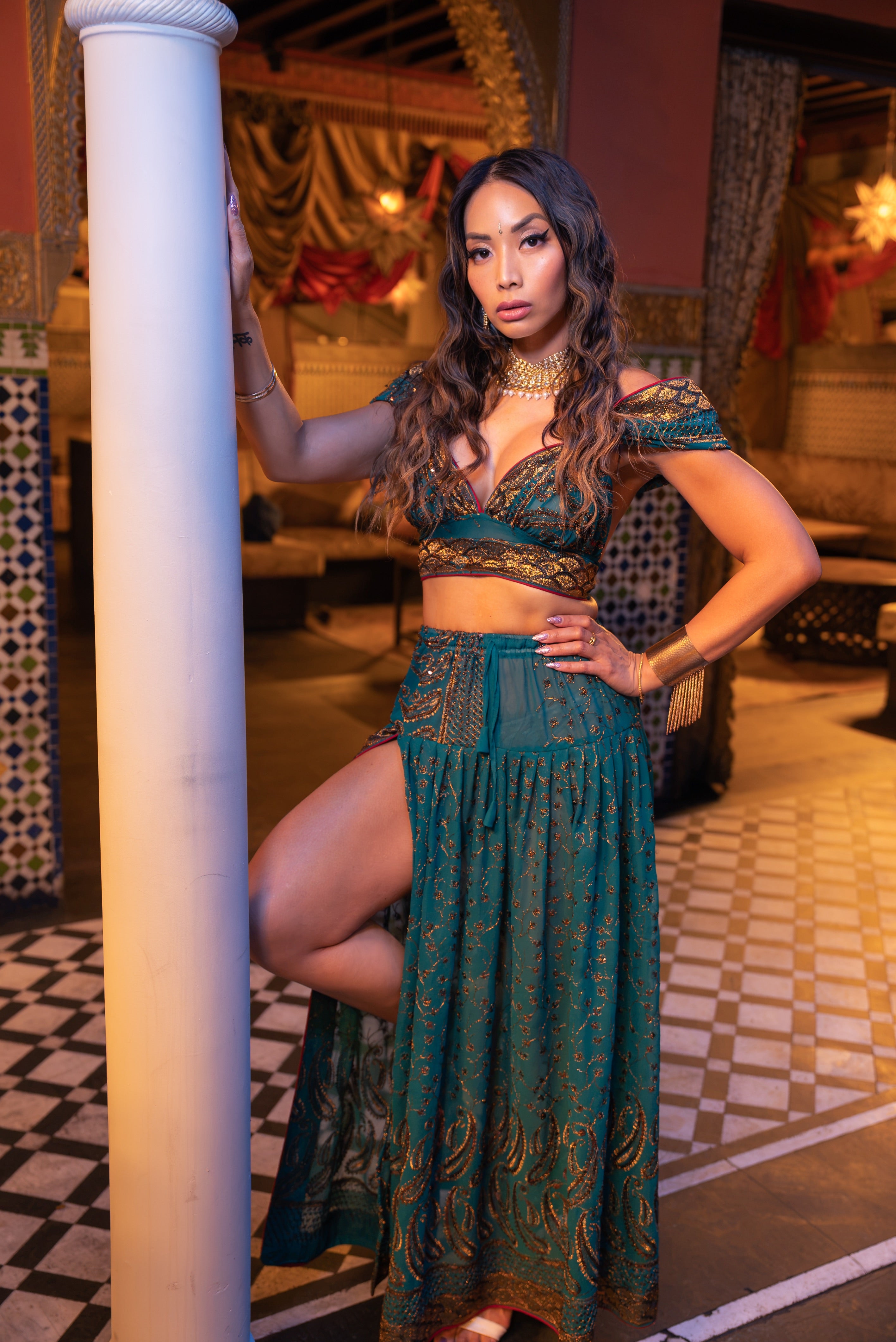 Teal Temple Goddess Set