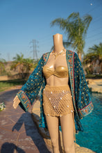 Load image into Gallery viewer, Turquoise Excellence Kimono
