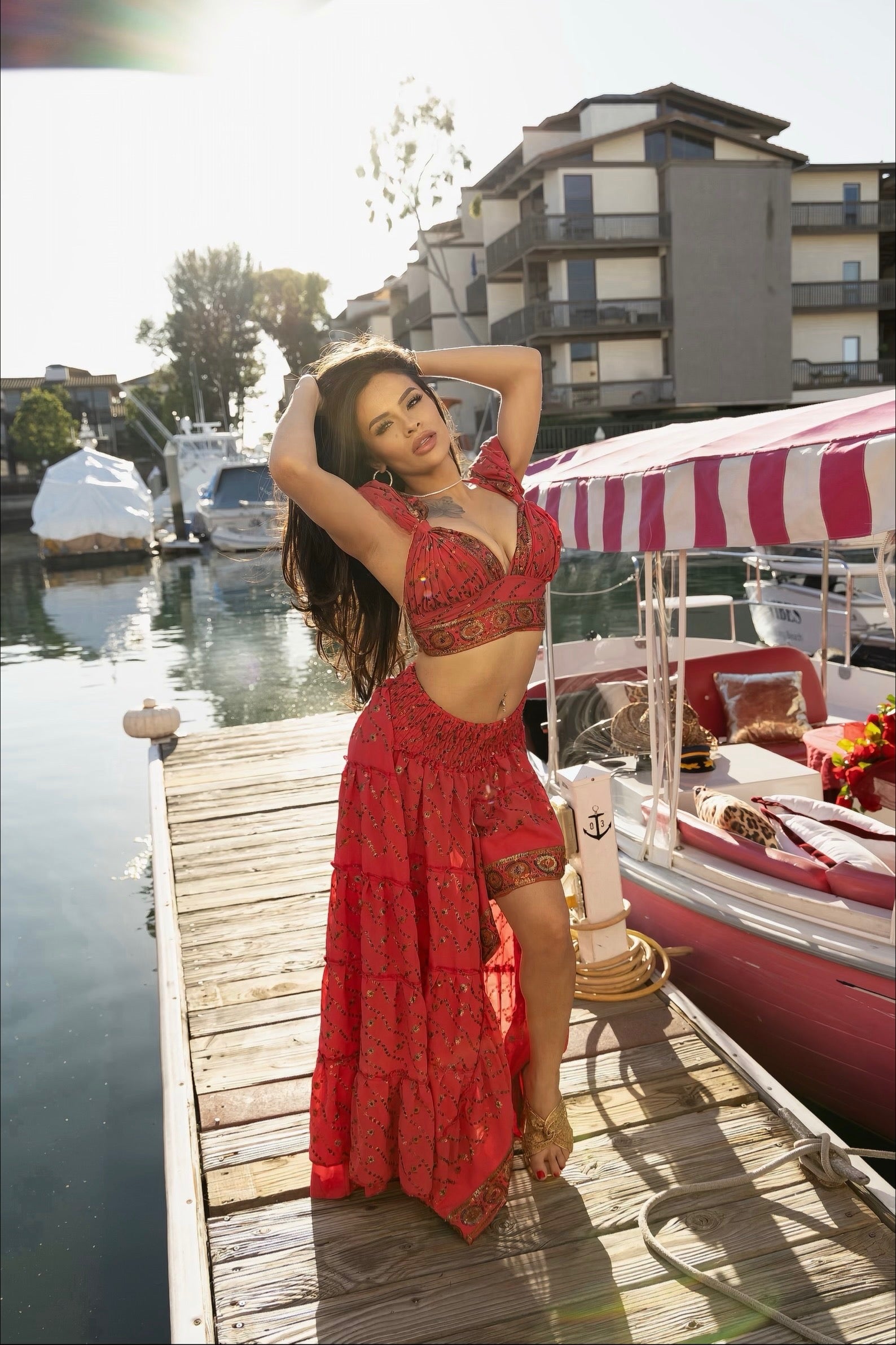 Champagne Rose Bollywood Set