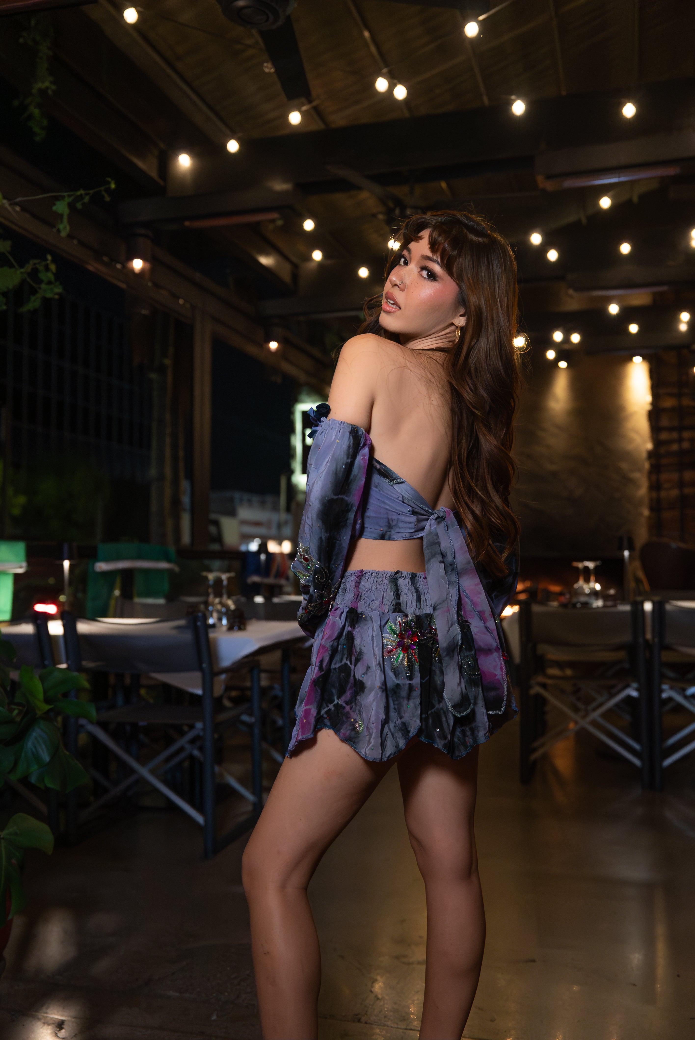 Cosmic Princess Lotus Mini Skirt Set