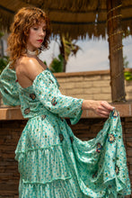 Load image into Gallery viewer, Baby Blue Bandhani Bollywood Set
