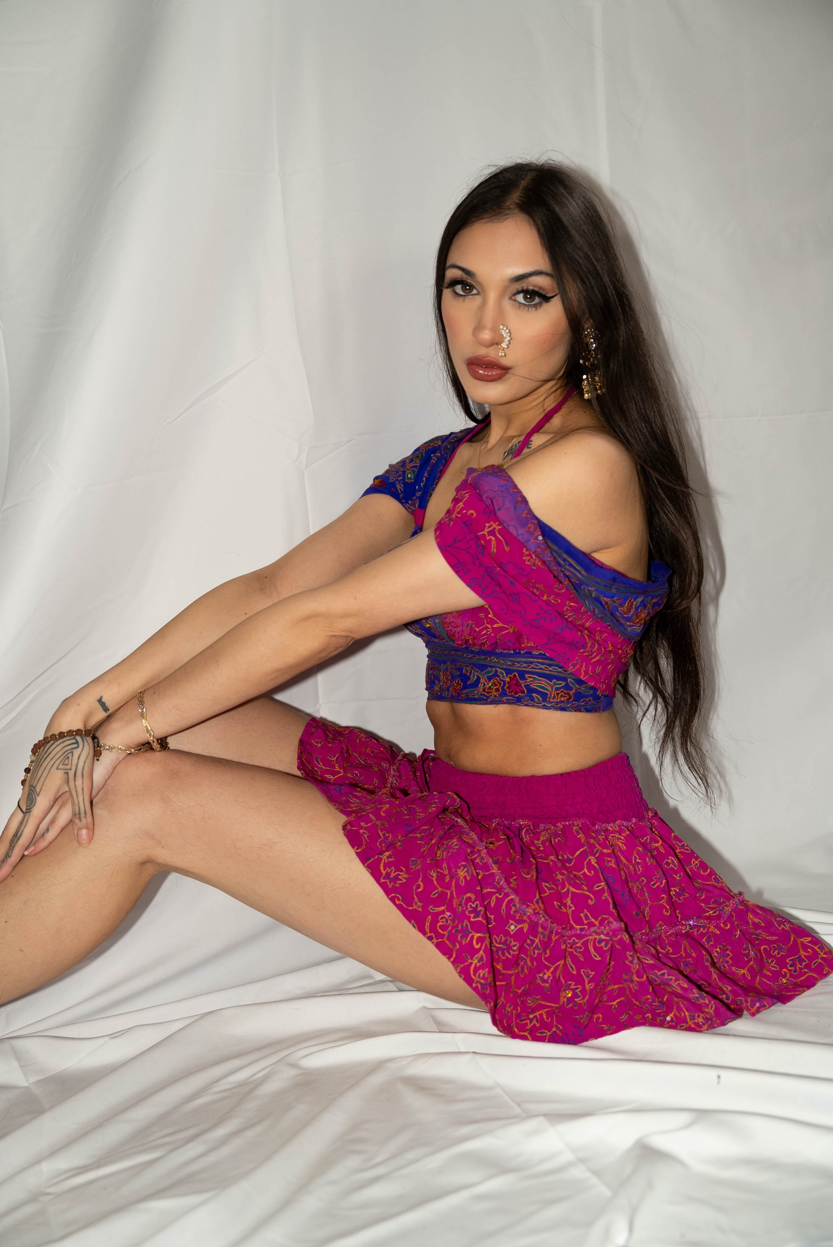Love portal Micro Mini Gehr Skirt Set