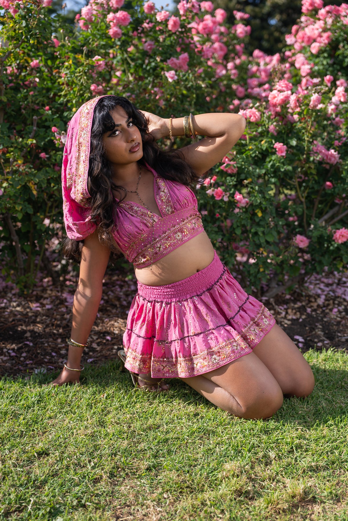 Bohemian Aurora Mini Gehr Skirt Set