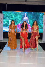 Load image into Gallery viewer, Gold Lotus Bollywood Set
