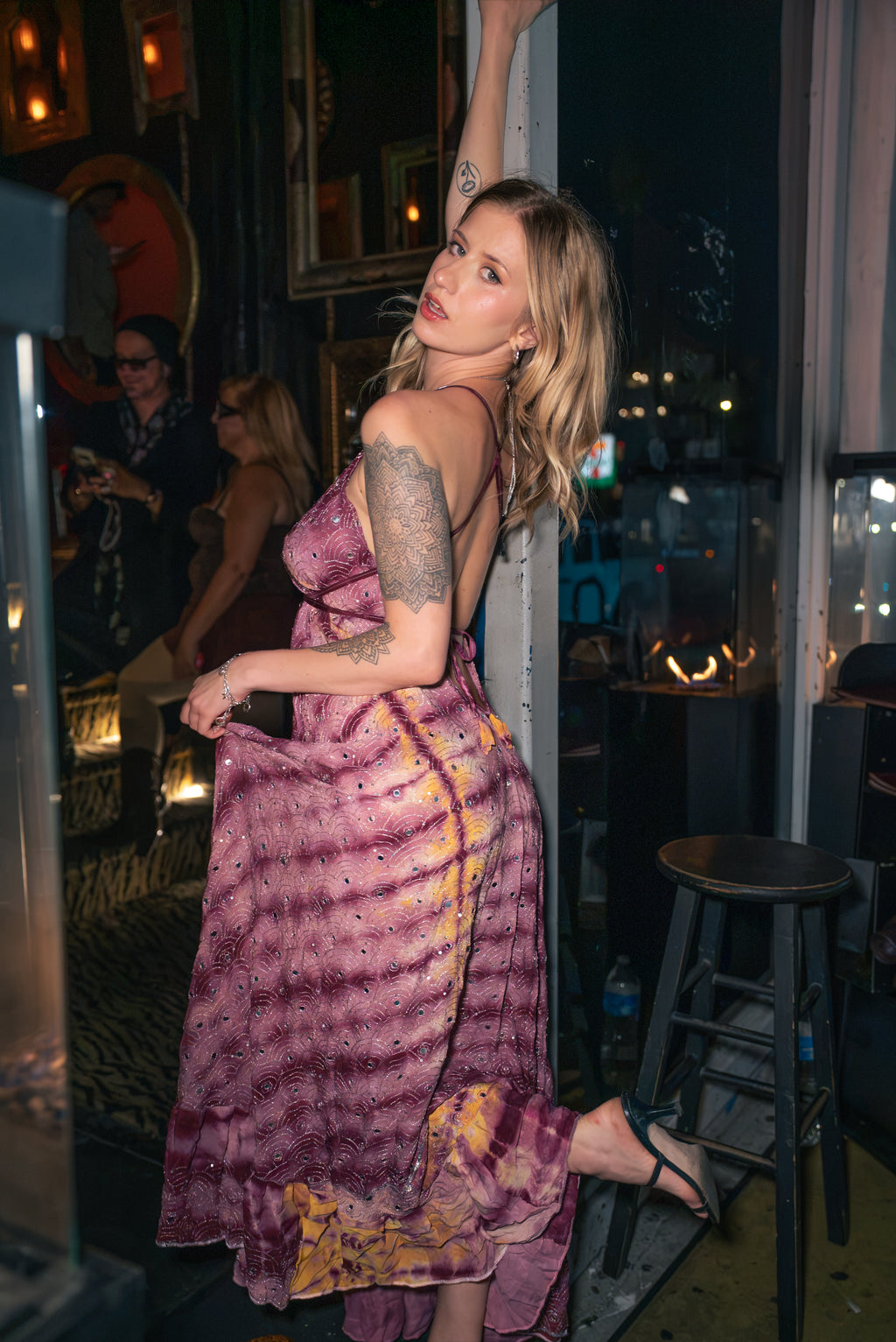 Violet frequencies magic dress