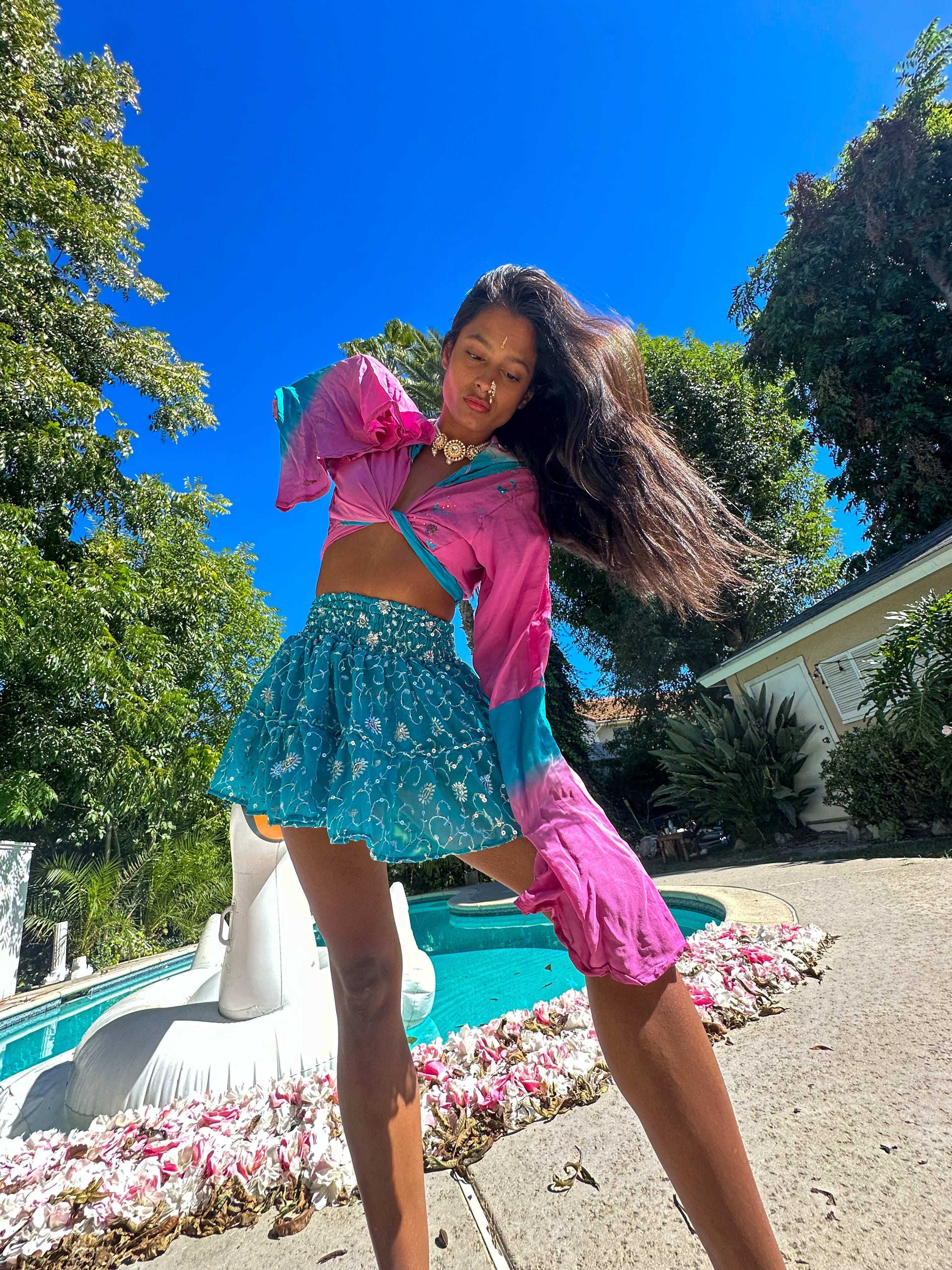 sky princess micro mini skirt