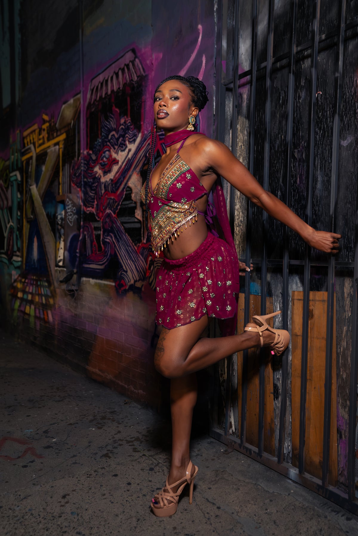 Divinity Rose Lotus Mini Skirt Set