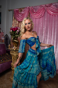 Tie Dye Ocean Bollywood Set