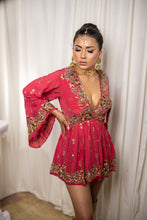 Load image into Gallery viewer, Roxy Rose Mini Babydoll Dress
