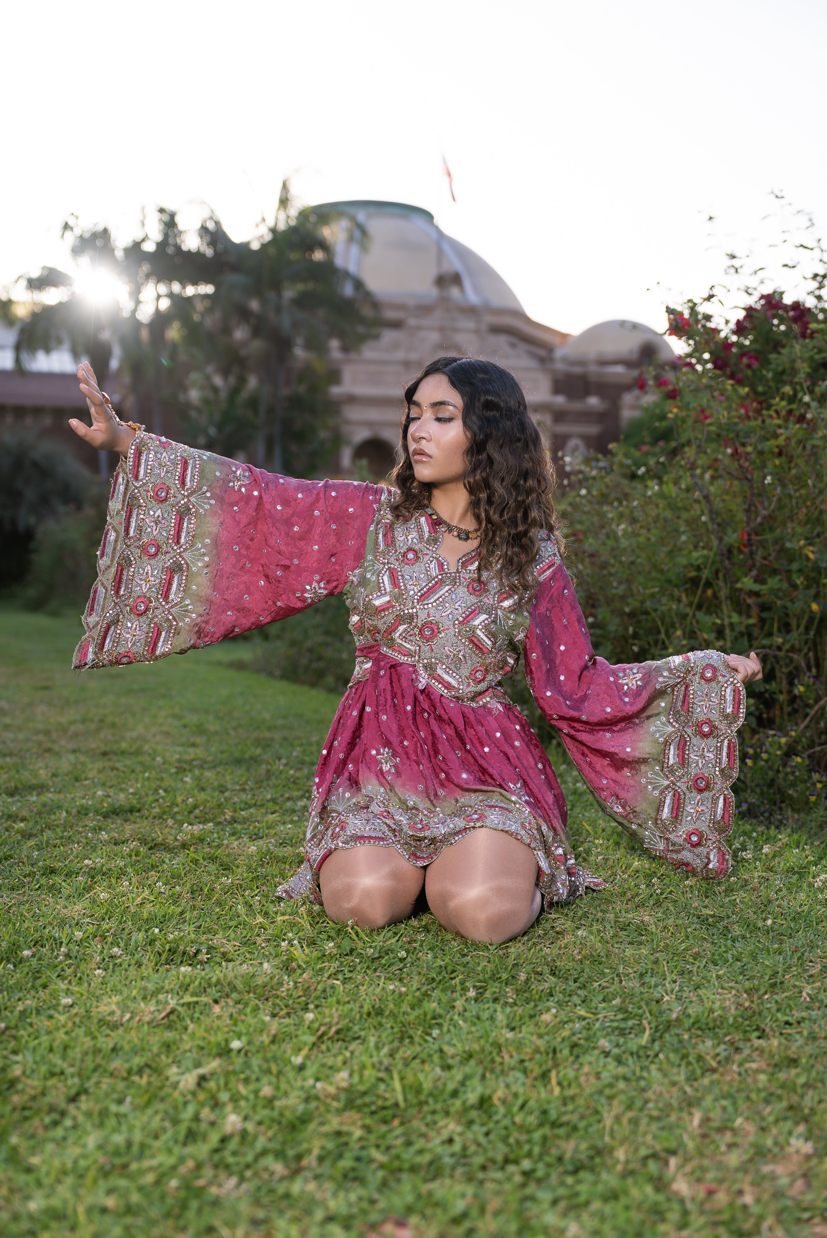 Rose Kulfi Babydoll Dress