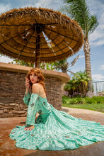 Load image into Gallery viewer, Baby Blue Bandhani Bollywood Set
