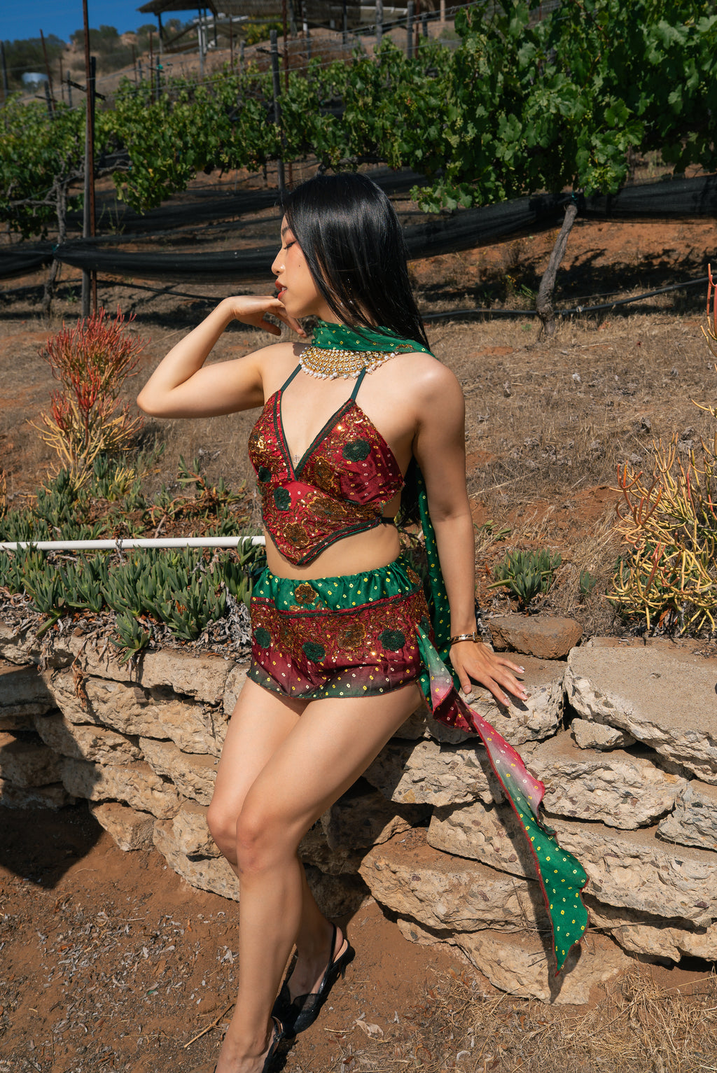 Royal Rose Dream Mini Skirt Set