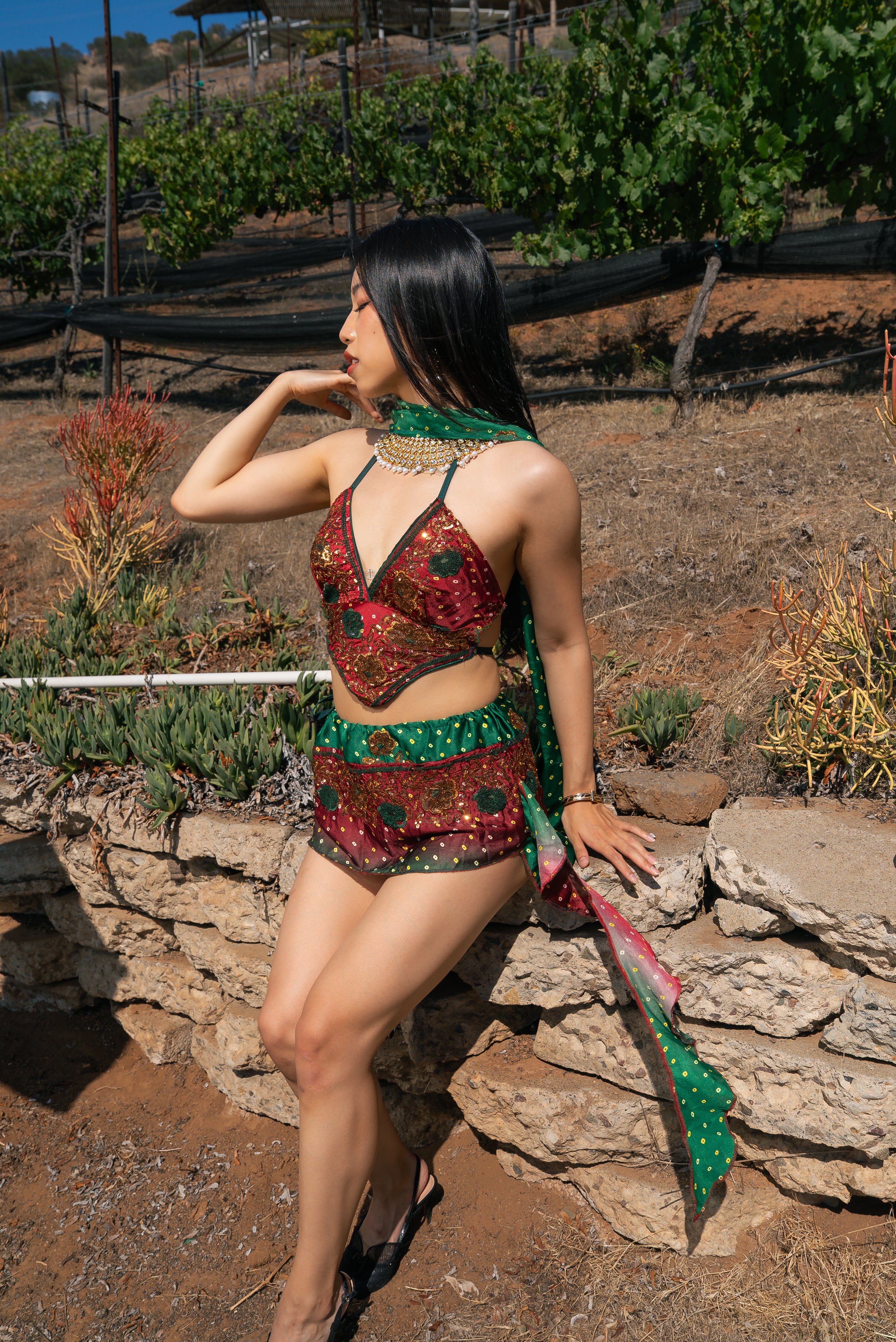 Royal Rose Dream Mini Skirt Set