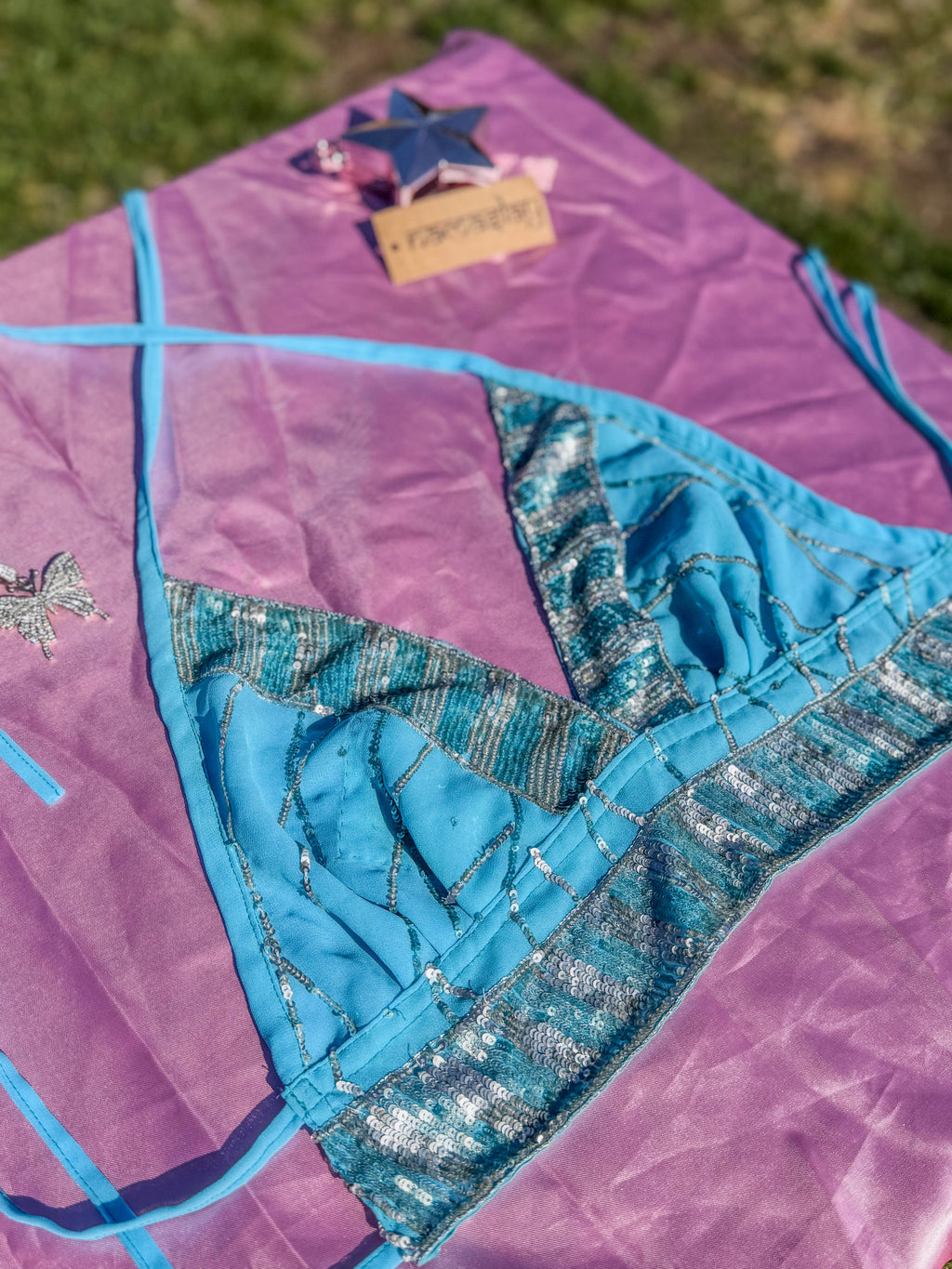 Diamond sky halter top