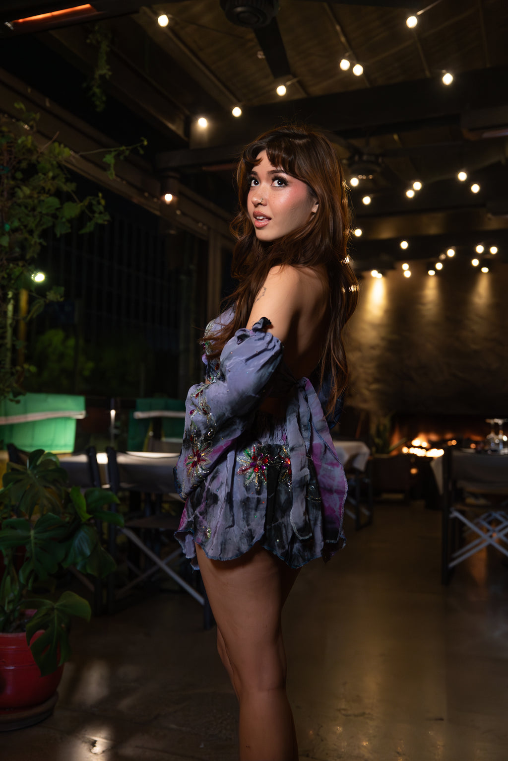 Cosmic Princess Lotus Mini Skirt Set