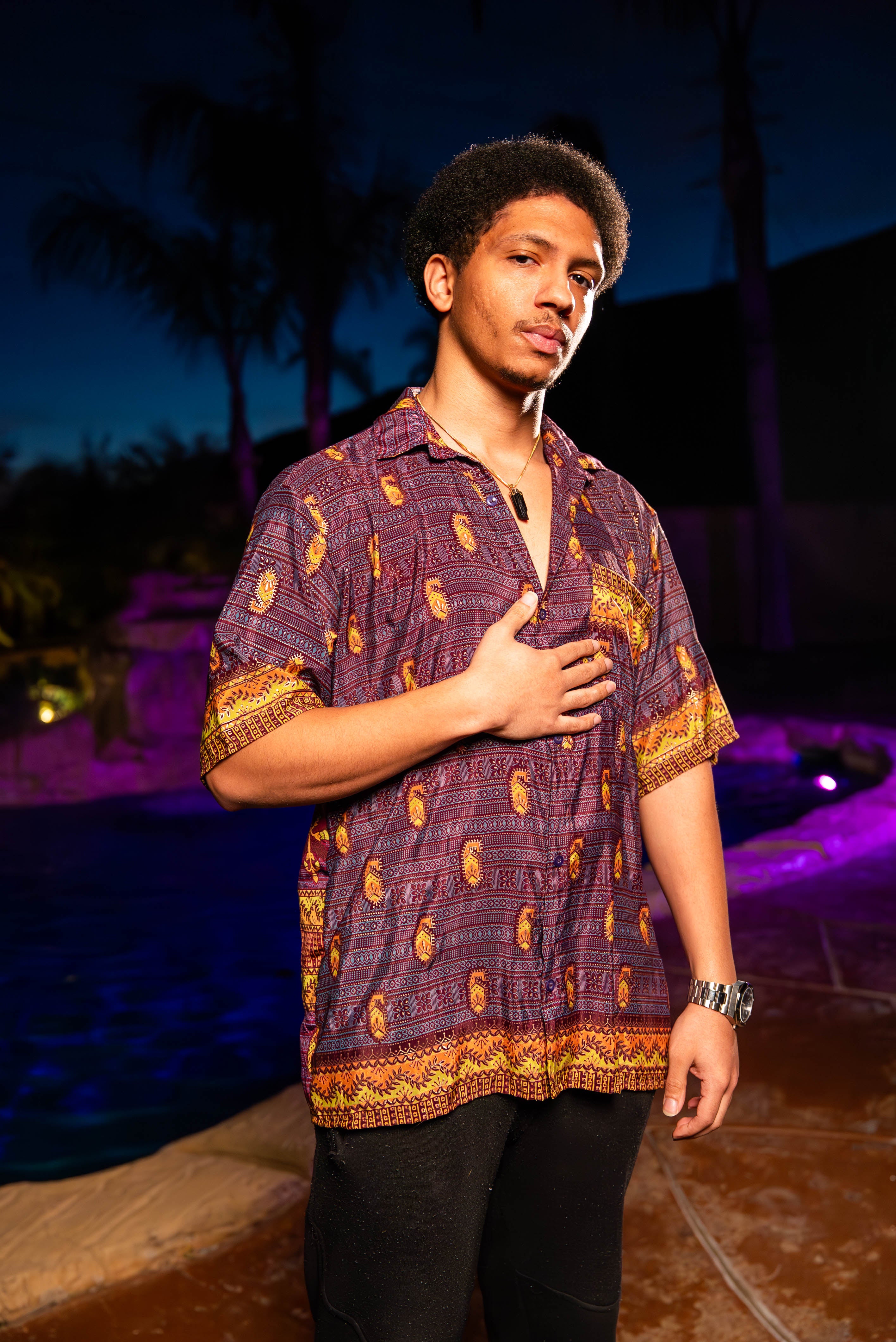 Bohemian Mystic Unisex Mens Button up Shirt