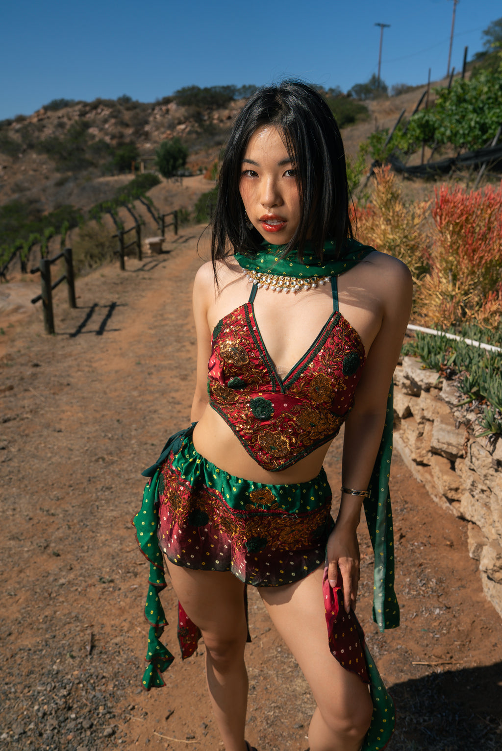 Royal Rose Dream Mini Skirt Set