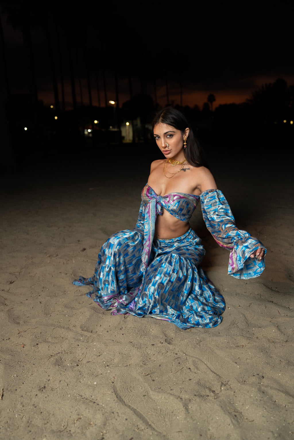 Mermaid princess sharara pants set