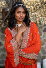 Load image into Gallery viewer, Fire Diamonds Anarkali Jacket Dress
