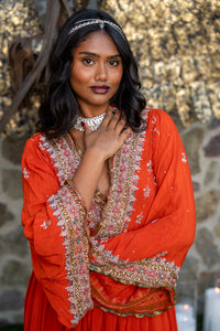 Fire Diamonds Anarkali Jacket Dress