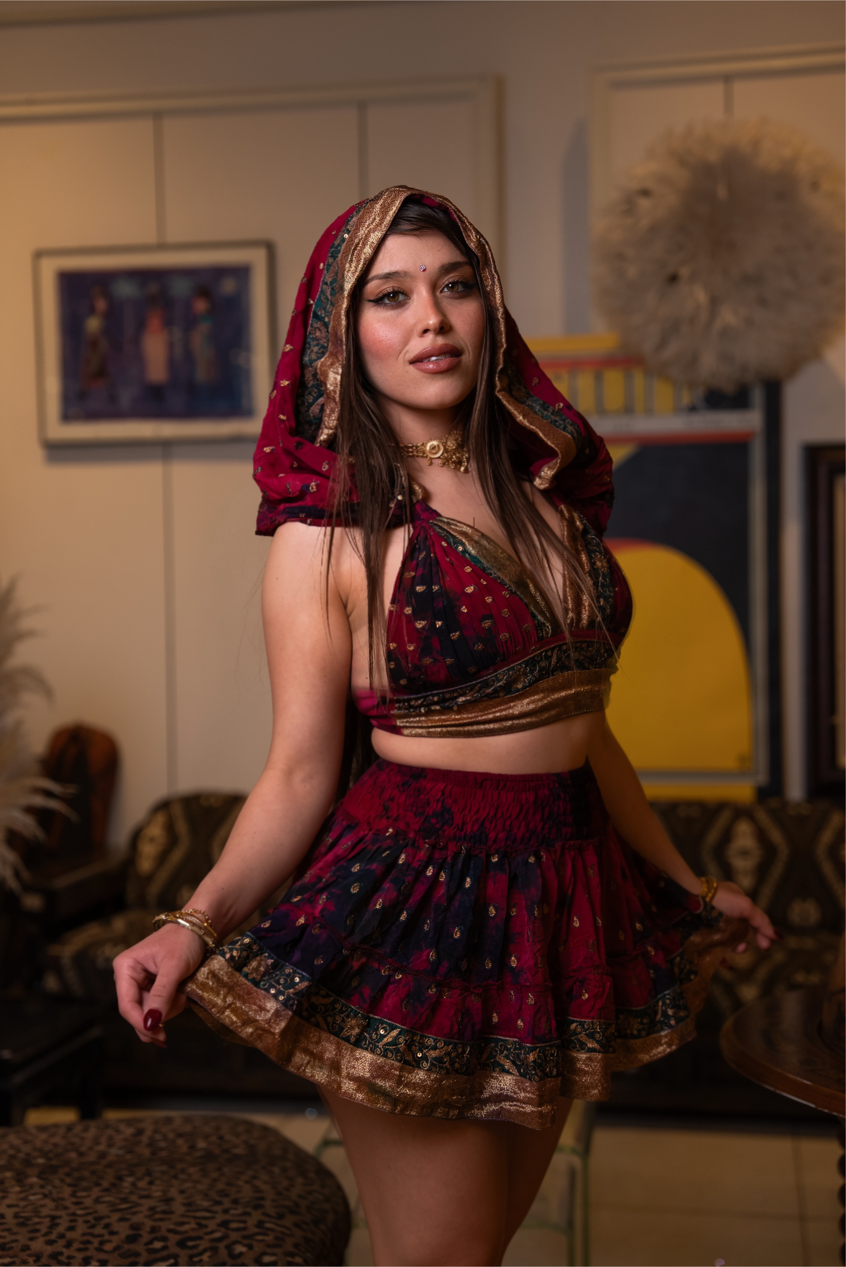 Love Potion Micro Mini Gehr Skirt Set